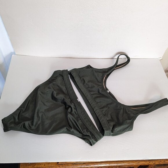 Dixperfect Bikini High Waist Cheeky Sport Swimsuit Green Size XL - Picture 8 of 13